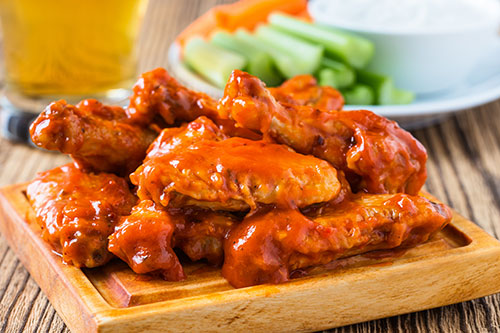 buffalo chicken wings.